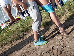 9 pics & movs - Foursome fuck scene with students